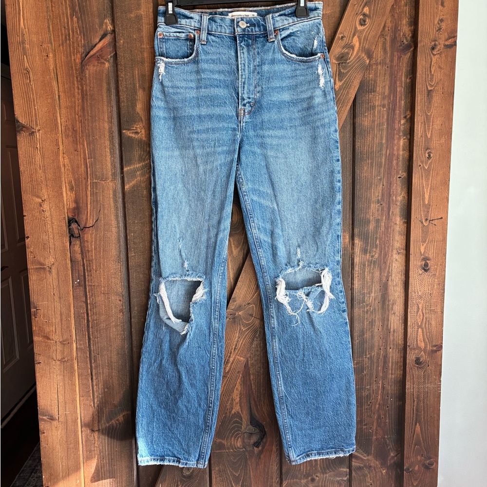 Abercrombie & Fitch Light Blue High Rise Jeans